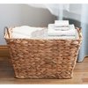 Vintiquewise Large Multipurpose Handwoven Water Hyacinth Wicker Basket, Ideal for Organizing and Storing QI003365.L